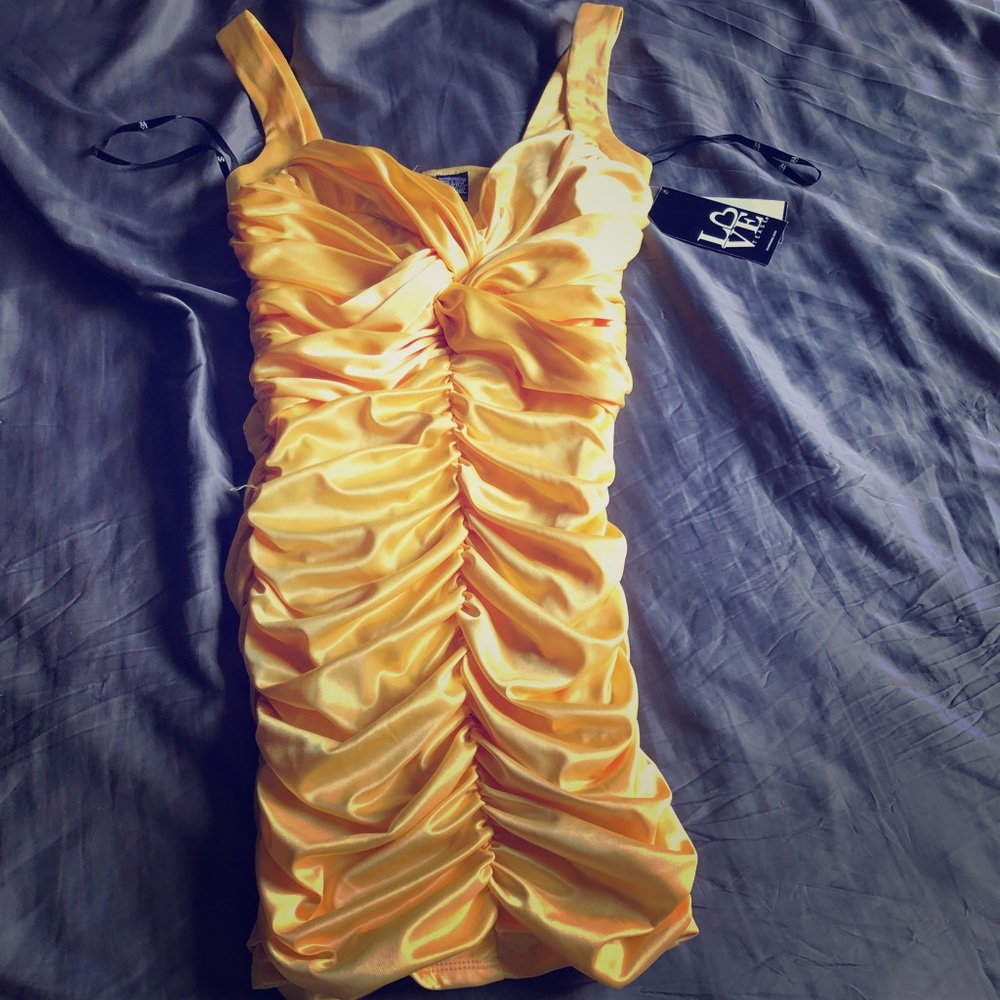Yellow Gold Prom Dress
